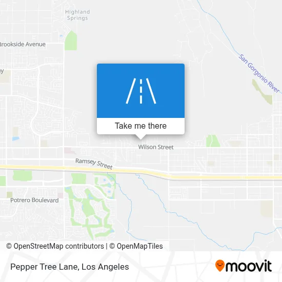 Pepper Tree Lane map