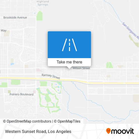 Mapa de Western Sunset Road