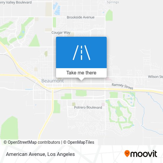 American Avenue map