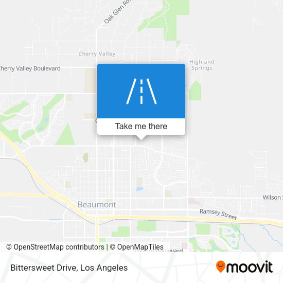 Bittersweet Drive map