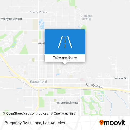 Mapa de Burgandy Rose Lane