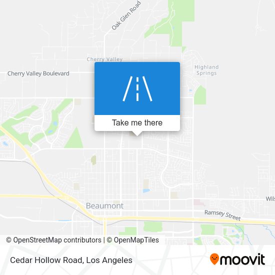 Mapa de Cedar Hollow Road