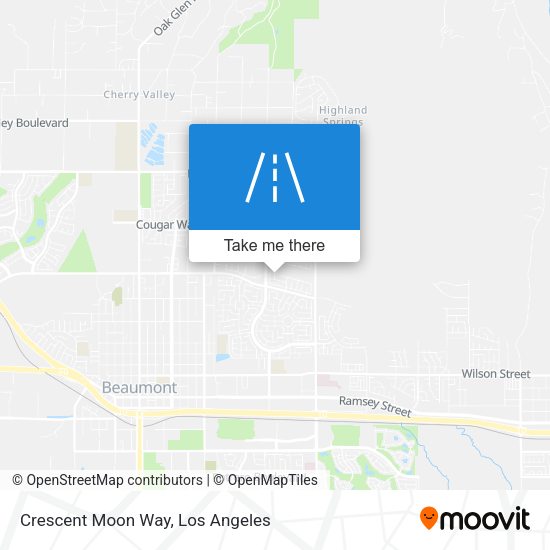 Crescent Moon Way map