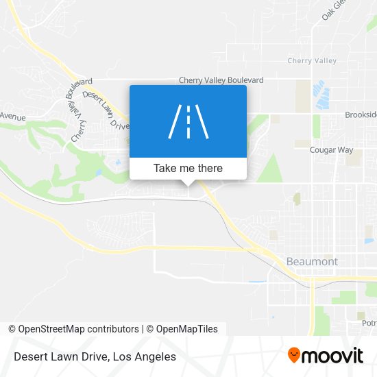 Desert Lawn Drive map