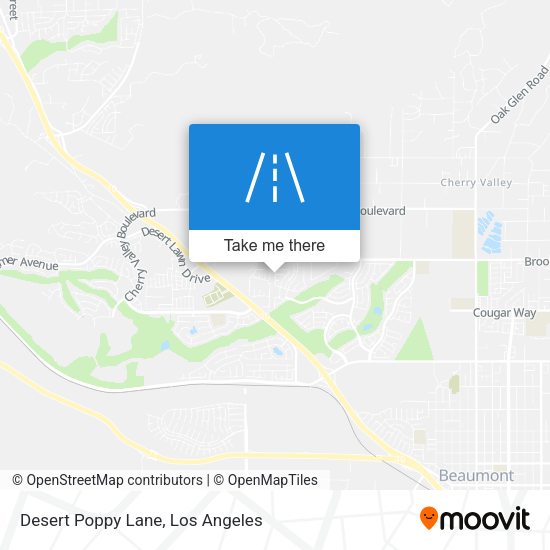 Desert Poppy Lane map