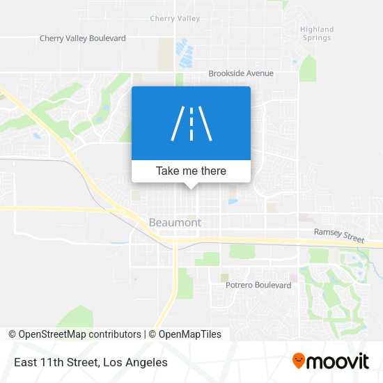 East 11th Street map