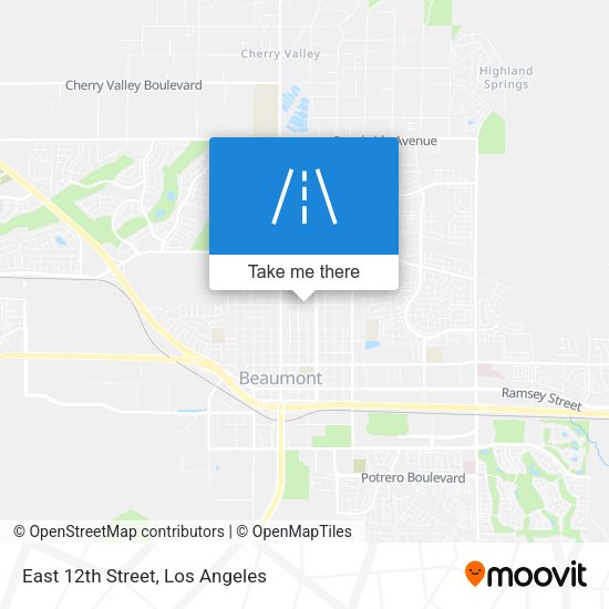 East 12th Street map