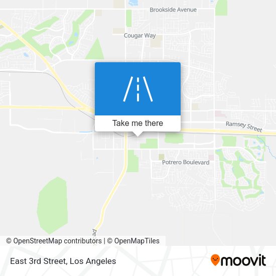 Mapa de East 3rd Street