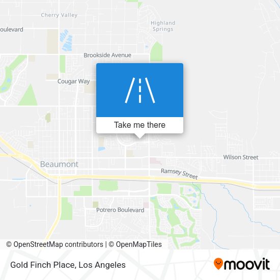 Mapa de Gold Finch Place