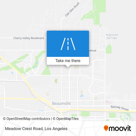 Meadow Crest Road map