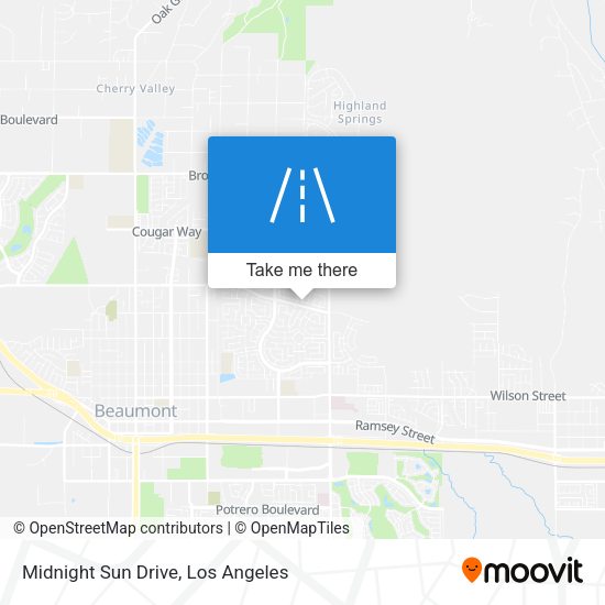 Midnight Sun Drive map