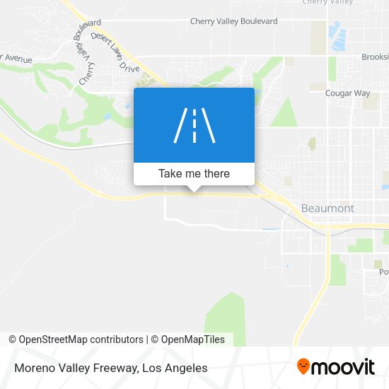 Moreno Valley Freeway map