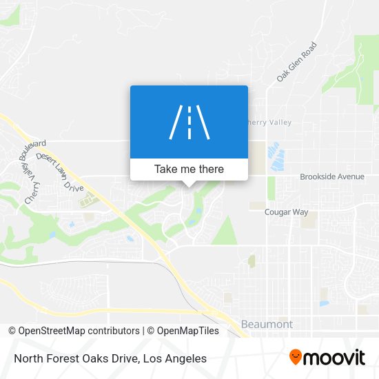 North Forest Oaks Drive map