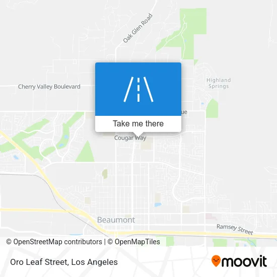 Mapa de Oro Leaf Street