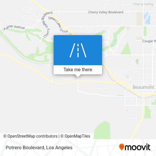 Mapa de Potrero Boulevard