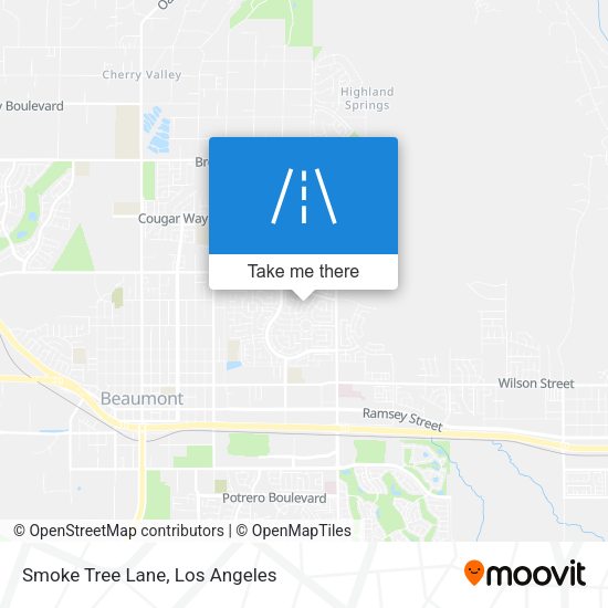Smoke Tree Lane map