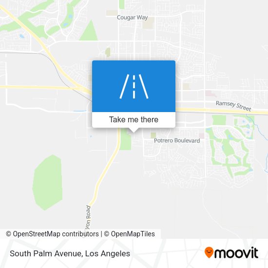 Mapa de South Palm Avenue
