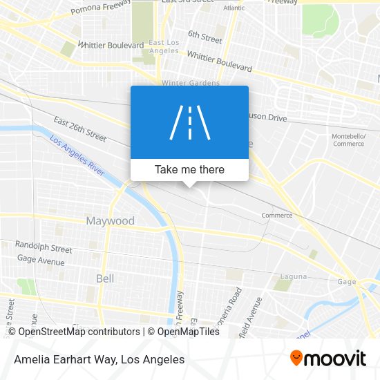 Mapa de Amelia Earhart Way