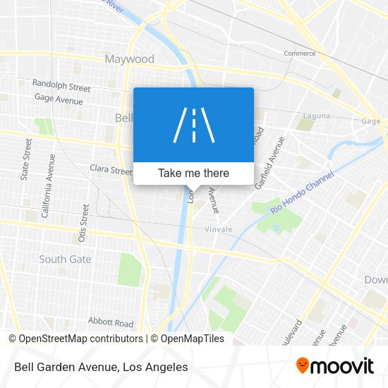 Bell Garden Avenue map