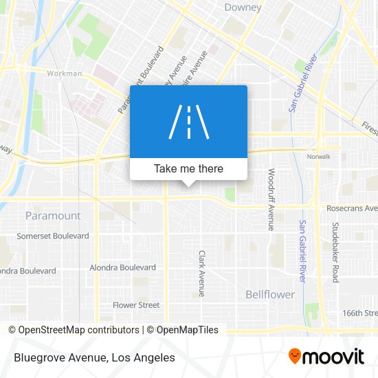 Bluegrove Avenue map
