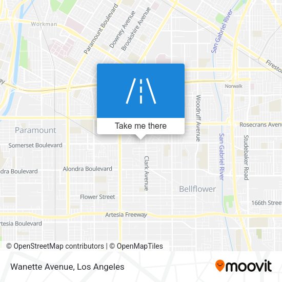 Mapa de Wanette Avenue