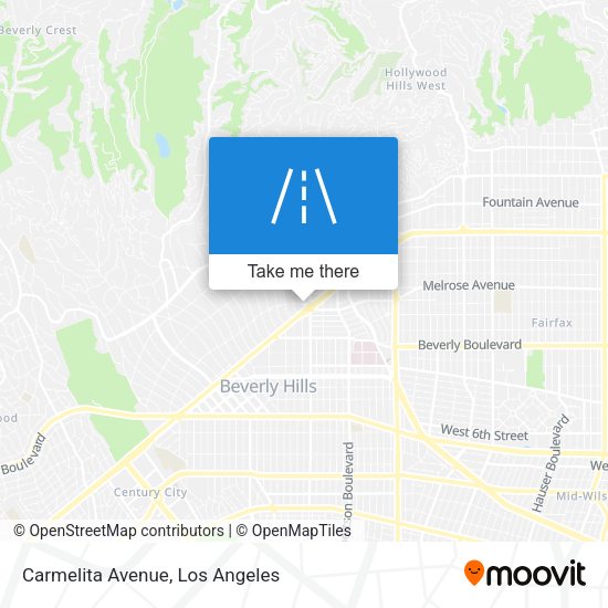Carmelita Avenue map