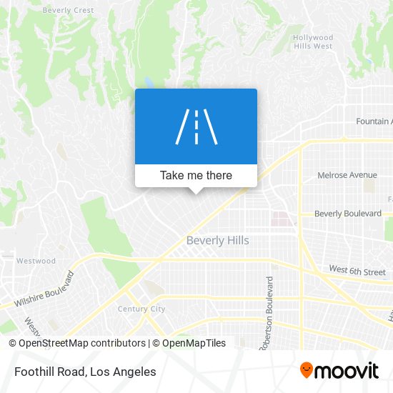 Foothill Road map