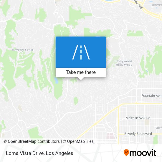 Loma Vista Drive map