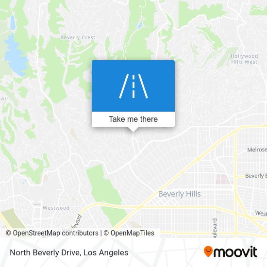 North Beverly Drive map