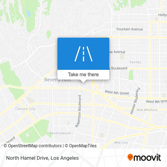 North Hamel Drive map
