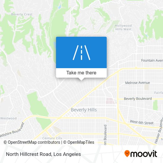 North Hillcrest Road map