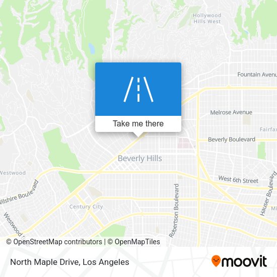 North Maple Drive map