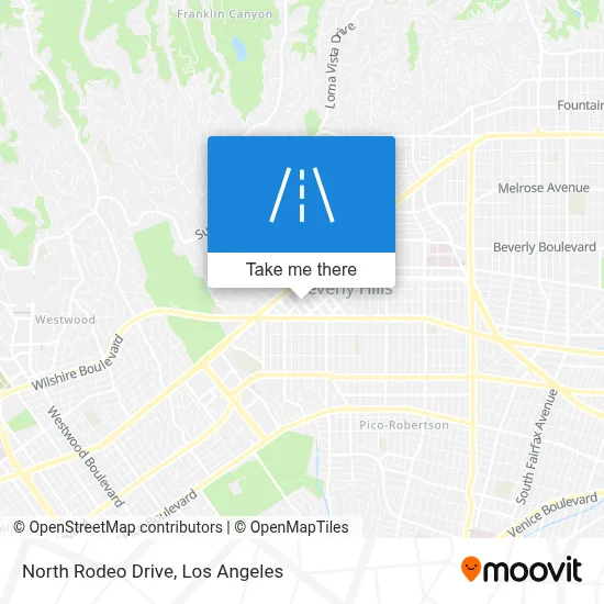 How to get to North Rodeo Drive, Beverly Hills by bus or subway?