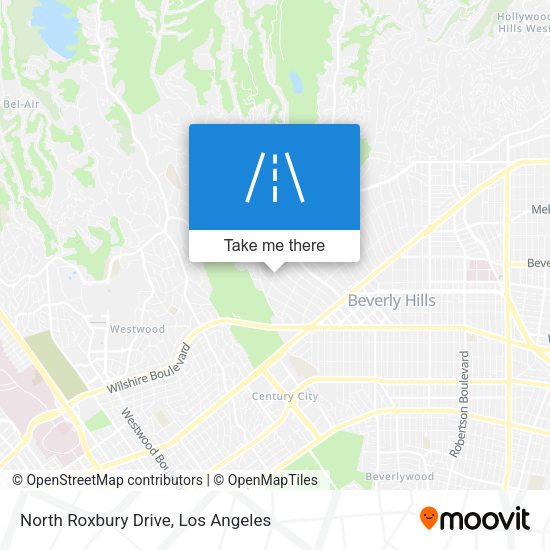 Mapa de North Roxbury Drive