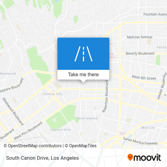 South Canon Drive map