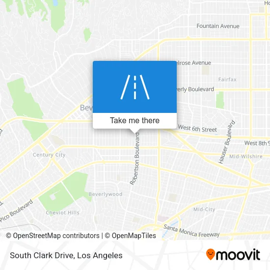 South Clark Drive map