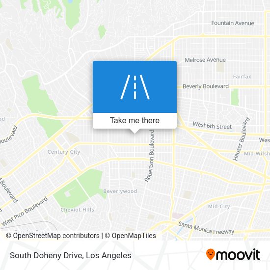 Mapa de South Doheny Drive