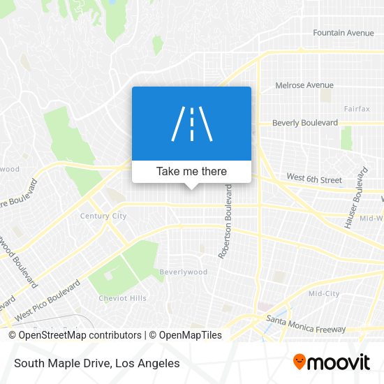 South Maple Drive map