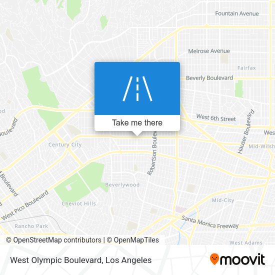 Mapa de West Olympic Boulevard