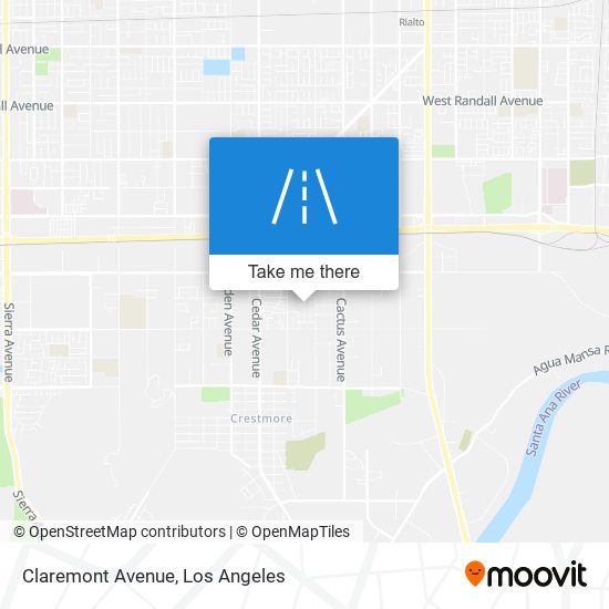 Claremont Avenue map