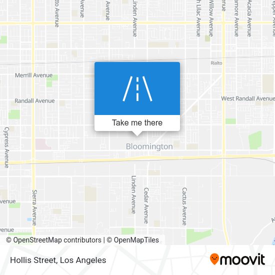 Mapa de Hollis Street