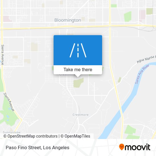 Paso Fino Street map