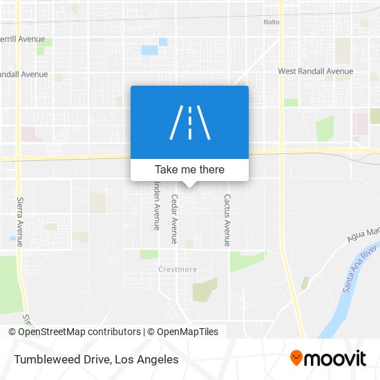 Tumbleweed Drive map