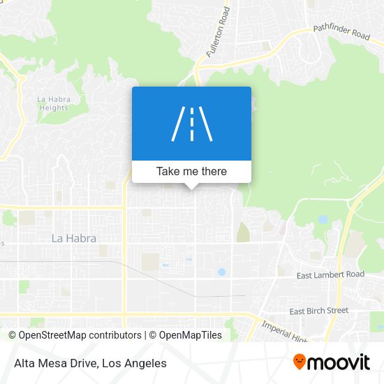 Alta Mesa Drive map