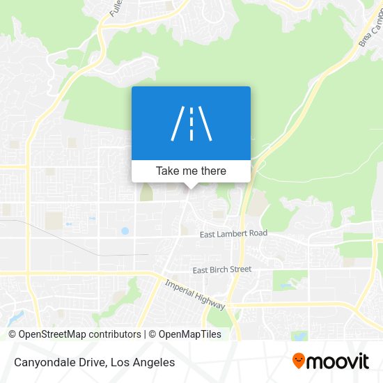 Canyondale Drive map
