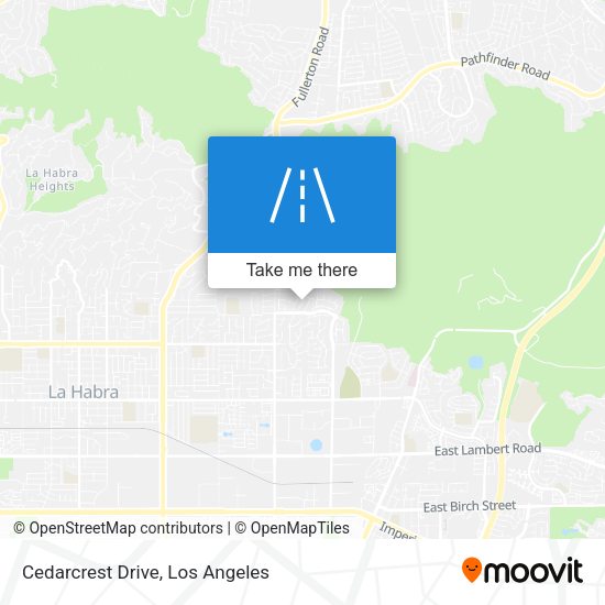 Mapa de Cedarcrest Drive