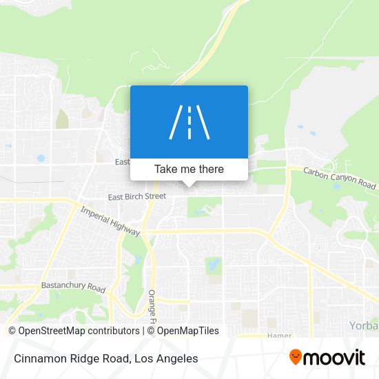 Cinnamon Ridge Road map