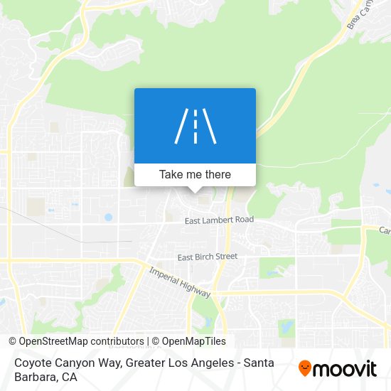 Coyote Canyon Way map