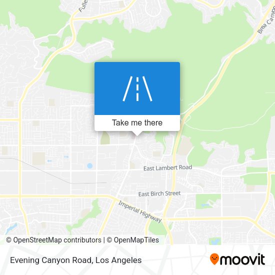 Mapa de Evening Canyon Road