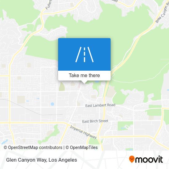 Glen Canyon Way map